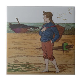 11月ハンドカラーウェッジウッドアンティークレプロ タイル