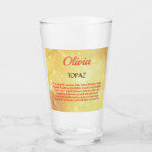 11月バーストーントパズデザイン タンブラーグラス (正面)