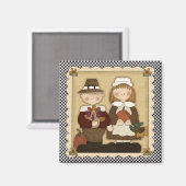 11月ホリデーピルグリムサンクスギビングマグネット マグネット (正面/裏面)