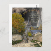 11月モネアート引用文 ポストカード (正面/裏面)