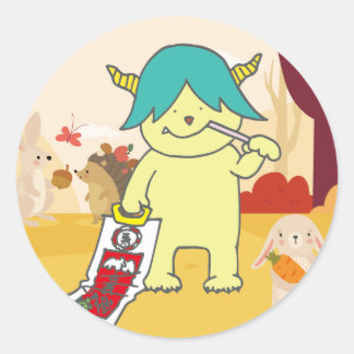 11月モンスターシール。 ラウンドシール