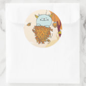 11月モンスターシール。 ラウンドシール (バッグ)