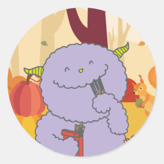 11月モンスターシール。 ラウンドシール