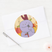 11月モンスターシール。 ラウンドシール (封筒)