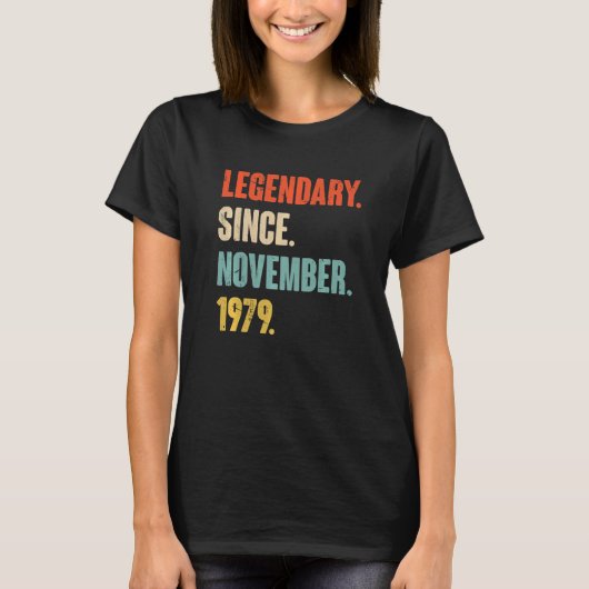 11月以来43歳43誕生日伝説的 Tシャツ (正面)