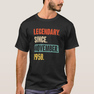 11月以来72歳72誕生日伝説的 Tシャツ