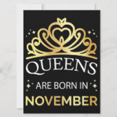 11月生まれの女王は私たち 招待状 (正面)