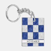 11月航海のの名前+信号旗 キーホルダー (正面左)