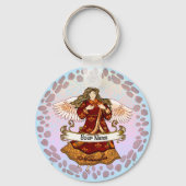 11月誕生日エンジェル誕生日カスタムキーホルダー キーホルダー (正面)
