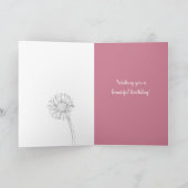 11月誕生日誕生月フラワーフロログラフィー カード (内部)