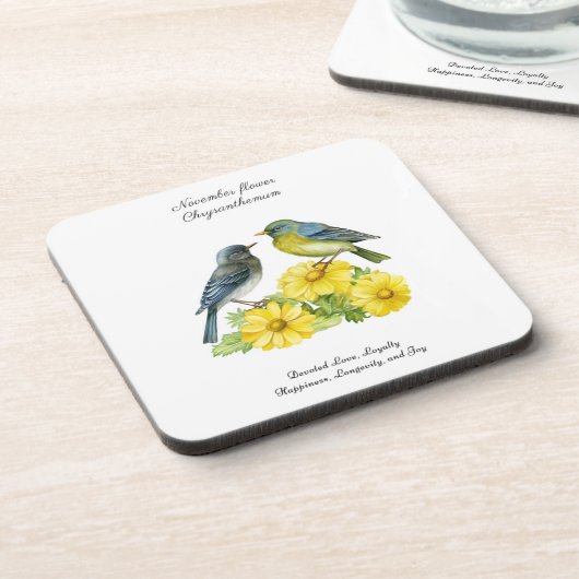 11月誕生月花菊 コースター (左側)