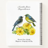 11月誕生月花菊 ノートブック (裏面)