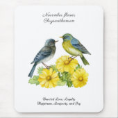 11月誕生月花菊 マウスパッド (正面)