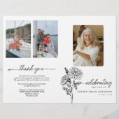 11月誕生月花葬儀プログラム チラシ (正面)