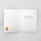 11月誕生石シトリン誕生日カード カード (内部)