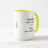 11月誕生花菊と牡丹 マグカップ (正面右)