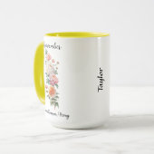 11月誕生花菊と牡丹 マグカップ (正面左)