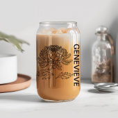 11月誕生花菊名前をカスタムする ガラス缶