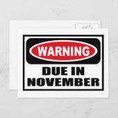 11月警告のはがきの期限 ポストカード (正面/裏面)