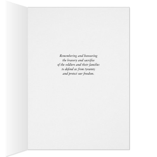 11月11日の思い出の日、我々が行かないように忘れす (内側 (右))