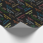 11月18日誕生日ギフト包装紙 ラッピングペーパー (角)