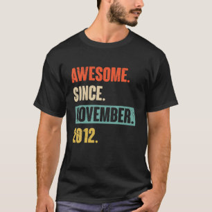 11月2日から10歳素晴らし10誕生日 Tシャツ