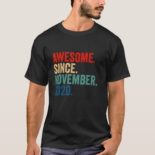 11月20日から2歳素晴らしの誕生日 Tシャツ (正面)