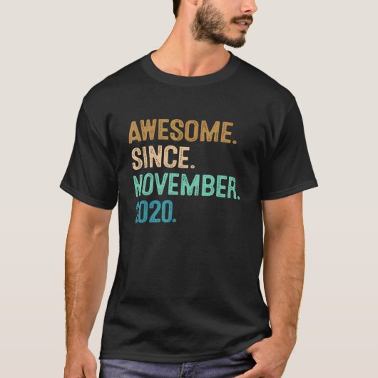 11月20日から2歳素晴らしの誕生日 Tシャツ (正面)