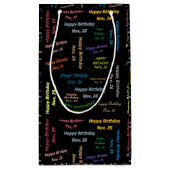 11月26日誕生日抱き枕 スモールペーパーバッグ (裏面)