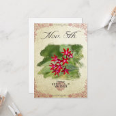 11月5日"Pentas "の誕生日の花 カード (正面/裏面インサイチュ)