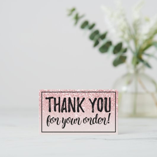 11月8日のご注文ありがとうございます 名刺 (スタンド正面)