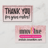 11月8日のご注文ありがとうございます 名刺 (正面/裏面)