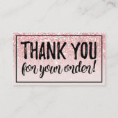 11月8日のご注文ありがとうございます 名刺 (正面)