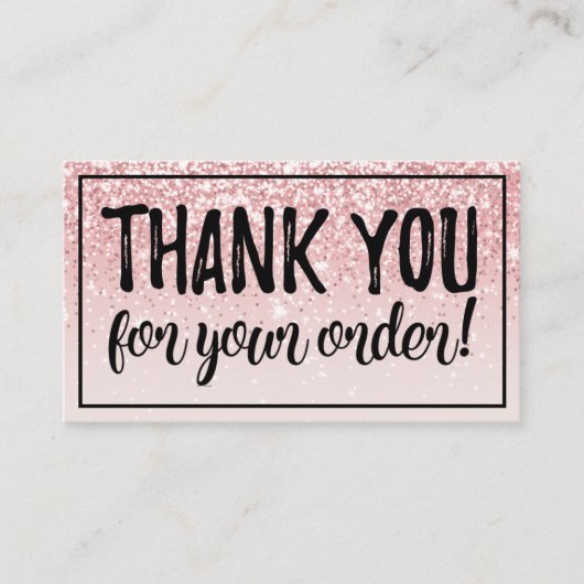 11月8日のご注文ありがとうございます 名刺 (正面)