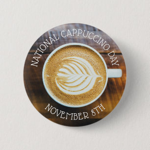 11月8日は全国カプチーノの日 缶バッジ