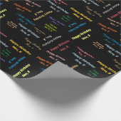 11月8日誕生日ギフト包装紙 ラッピングペーパー (角)