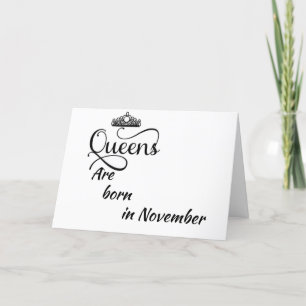 **11月**に私の*QUEEN*生まれに対するハッピーバースデー カード