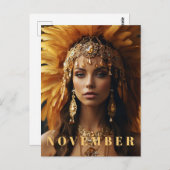 *~* 11月 トパーズ 誕生石 AP53 ボヘミア ポストカード (正面/裏面)