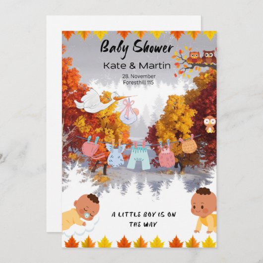 11月 招待状 (正面/裏面)