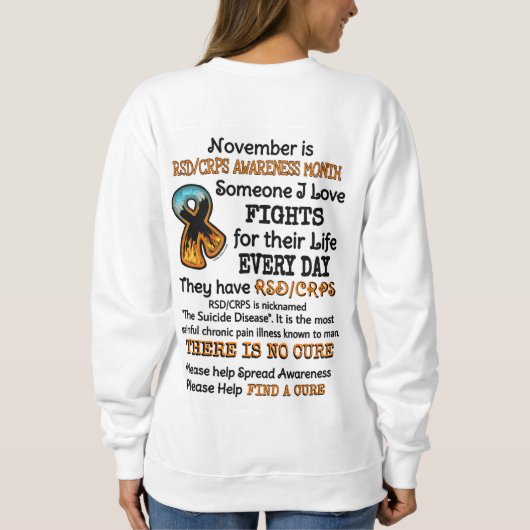 11月…私が大好きな人と喧嘩 スウェットシャツ (裏面)