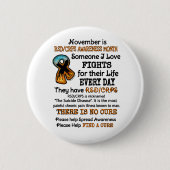 11月…私が大好きな人と喧嘩 缶バッジ (正面)