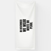 11月、私たちは衣服の白または真珠の肺がん 横断幕 (縦)