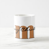 11月、金ゴールドトパーズ誕生石 | メリークリスマス コーヒーマグカップ (中央)