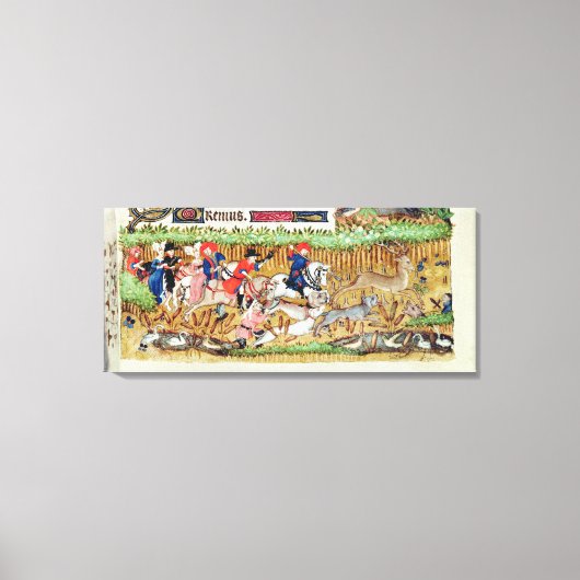 11月；鹿狩り キャンバスプリント (正面)