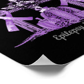 11月I衣服パープルクロスパンプキンてんかんA ポスター (角)