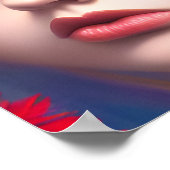 11月Topazアイズ誕生石バタフライガール ポスター (角)