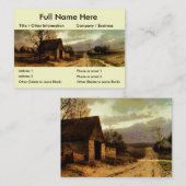 11月Twilightの(1912年の)納屋および分野のしおり 名刺 (正面/裏面)