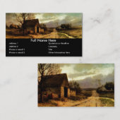 11月Twilightの(1912年の)納屋および分野のしおり 名刺 (正面/裏面)