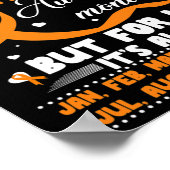 11月We衣服オレンジリボンクランプ認識度M ポスター (角)