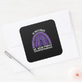 11月We衣服パープル前熟認識度R スクエアシール (封筒)